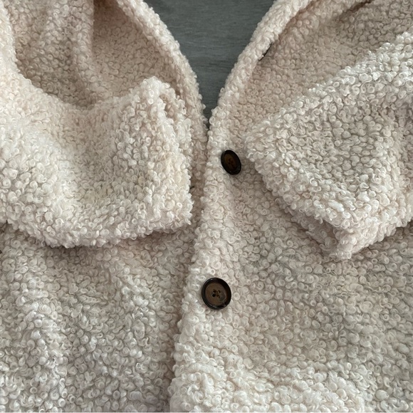 a.n.a coat Berber like in off white SZ M. NWOT - Picture 4 of 13